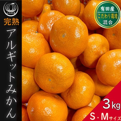 完熟 アルギット みかん 3kg S ～ M サイズ