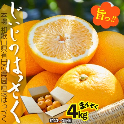 和歌山県有田　じぃじのはっさく4kg