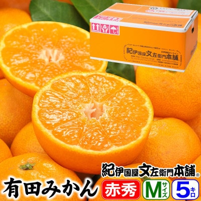 ブランド有田みかん【Mサイズ】秀品 5kg 薄皮で甘い美味しいみかん 産地直送