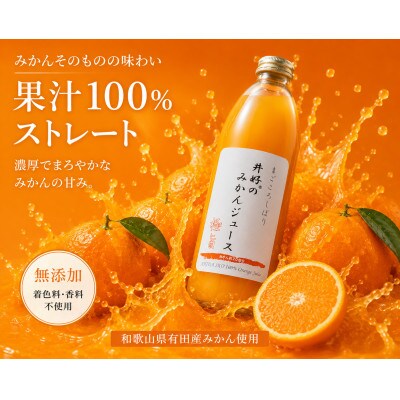 和歌山県有田産みかんジュース500ml×5本