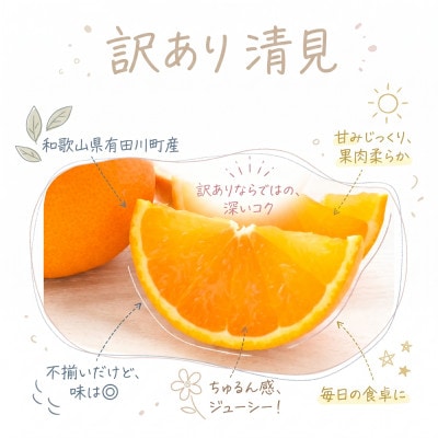 《訳あり 家庭用》清見　5kg(S～2Lサイズ混合)