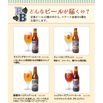 伊豆 ベアードビール 工場直送!定番6種飲み比べセット