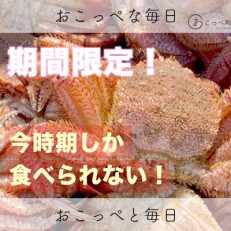 今が旬!贅沢毛がに!　浜茹で毛がに2尾セット(1尾400g前後)【193】
