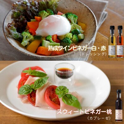 【蔵元直送】プロ御用達!ワインビネガー・バラエティ5本セット≪調味料&飲む酢≫ 世界農業遺産認定地域