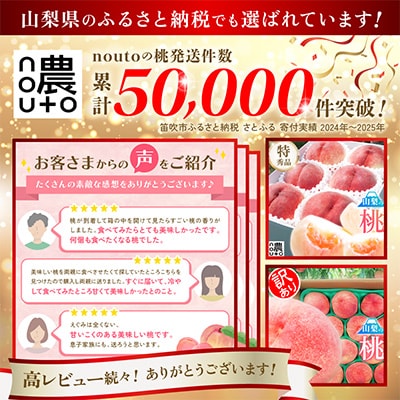 2026年先行受付 日本一の生産量 山梨県 笛吹市産 桃 2kg以上(5玉~8玉) フルーツ　
