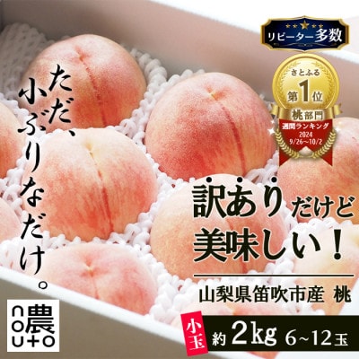先行受付2026年 山梨県産 訳あり 桃(もも) 2kg以上(6玉~12玉) フルーツ
