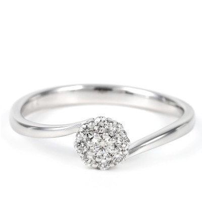 PT950ハードプラチナ　ダイヤ0.18CT　リング R3715DI-P2　#10