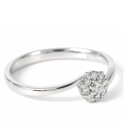 PT950ハードプラチナ　ダイヤ0.18CT　リング R3715DI-P2　#10
