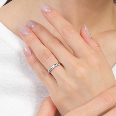 普段使いに PT ダイヤリング 0.13CT R3352DI-P　#5