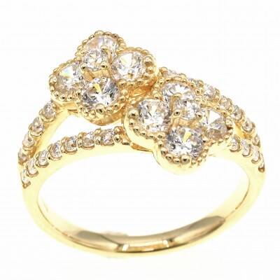 K18 1.0CT クローバー ダイヤモンドリング RDR-6253 #12