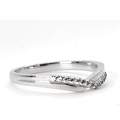 Vラインダイヤクロスリング0.06CT　R3966DI-P　#3