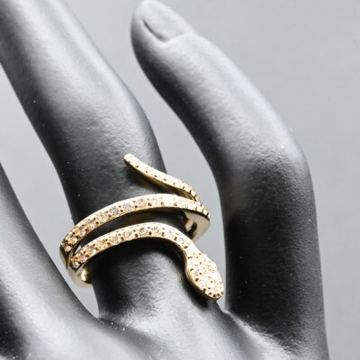 K18　スネークラインダイヤリング　0.7CT R3948DI-Y #10