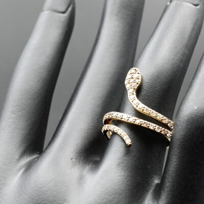 K18　スネークラインダイヤリング　0.7CT R3948DI-Y #10
