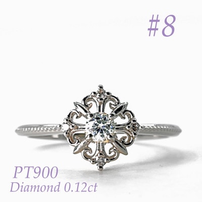 PT ダイヤフェアリークラウンリング　0.12CT RDR6479DI-P #8