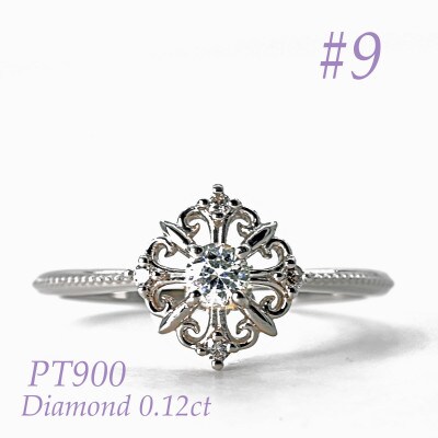 PT ダイヤフェアリークラウンリング　0.12CT RDR6479DI-P #9