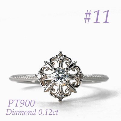 PT ダイヤフェアリークラウンリング　0.12CT RDR6479DI-P #11