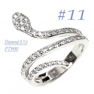 PT900　スネークラインダイヤリング　0.7CT R3948DI-P #11