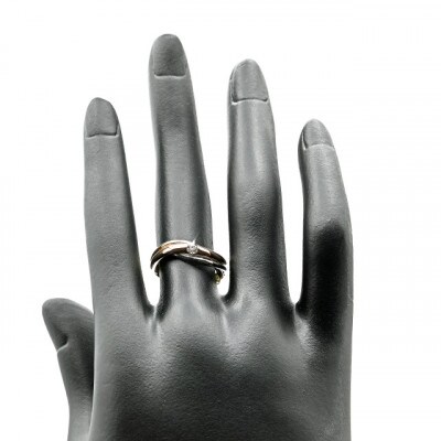 K18/PT　スリーカラーダイヤリング0.10CT　R3983DI-C #11