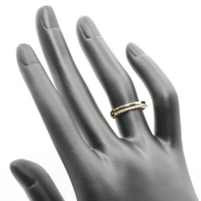 重ね付け風ダイヤモンドリング 0.12CT　R3971DI-Y　#9