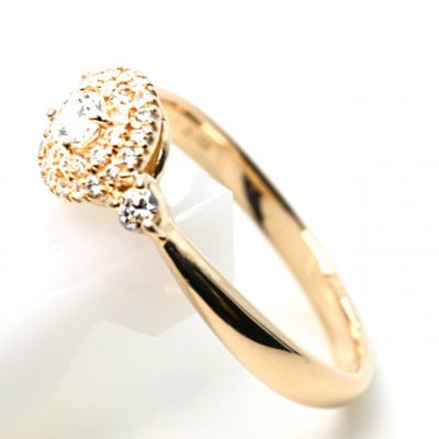 K18YG ダイヤモンドリング　0.26CT　R3975DI-Y #15