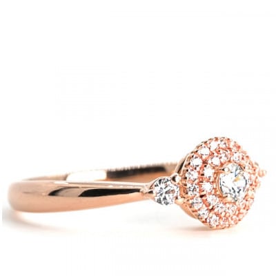 K18PG ダイヤモンドリング　0.26CT　R3975DI-R #9