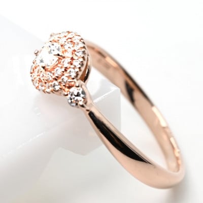 K18PG ダイヤモンドリング　0.26CT　R3975DI-R #9