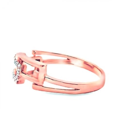 K18PG チェーンリンクリングDIA0.1CT RADR-6937DI-R #8