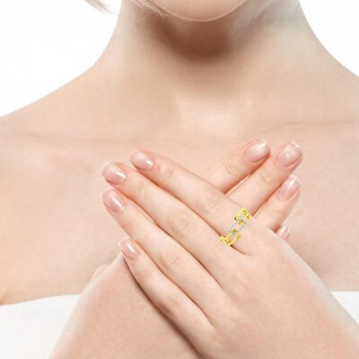 K18 チェーンリンクリングDIA0.1CT RADR-6937DI-Y #8