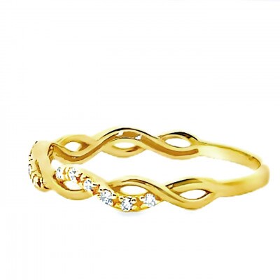 K18 ツイストデザインダイヤリング 0.08CT RADR-6903DI-Y #6