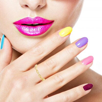 K18 ツイストデザインダイヤリング 0.08CT RADR-6903DI-Y #6