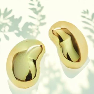 小豆 ピアス K18