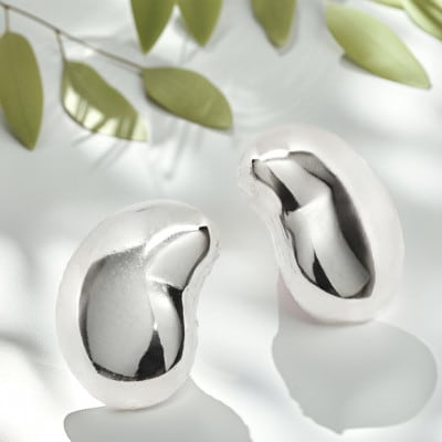 小豆 ピアス PT900