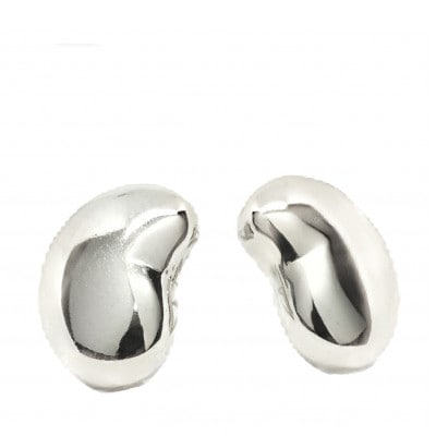 大きな豆 ピアス  PT900