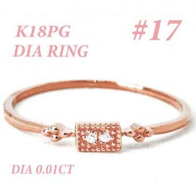 K18PG ダイヤモンド リング 0.01CT RADR-4947DI-R #17