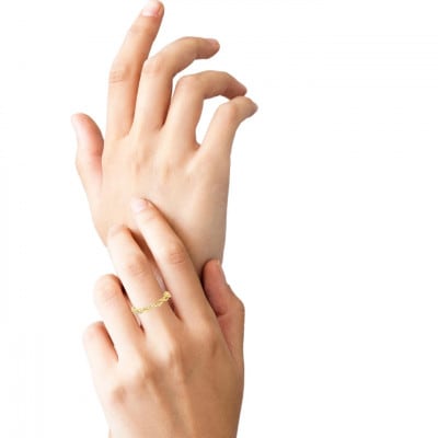 K18 ツイストデザインダイヤリング 0.08CT RADR-6903DI-Y #15