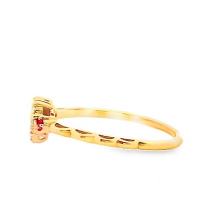 K18 DIA ルビー パヴェリング 0.10CT RADR-5318DI-Y #17