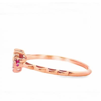 K18PG DIA ルビー パヴェリング 0.10CT RADR-5318DI-R #13