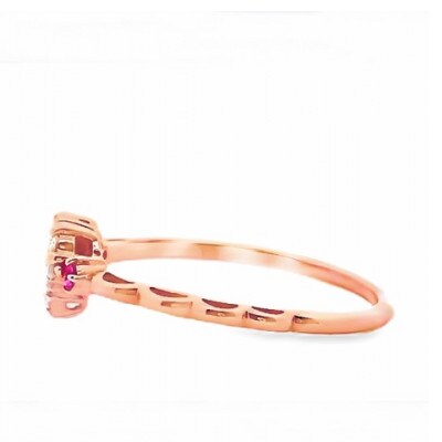 K18PG DIA ルビー パヴェリング 0.10CT RADR-5318DI-R #16