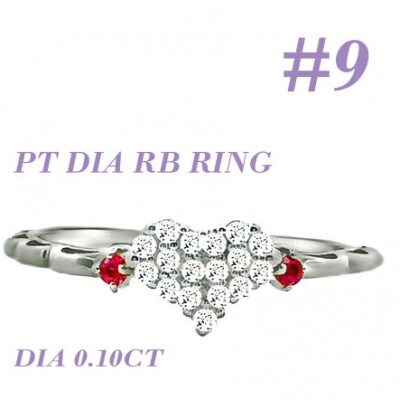 PT900 DIA ルビー パヴェリング 0.10CT RADR-5318DI-P #9