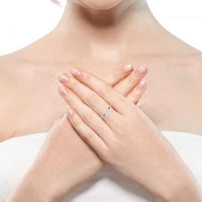 PT900 DIA ルビー パヴェリング 0.10CT RADR-5318DI-P #11