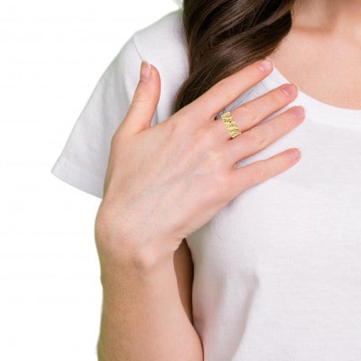 K18 ダイヤモンドリング 0.12CT RADR-6588DI-Y #15