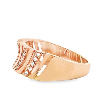 K18PG ダイヤモンドリング 0.12CT RADR-6588DI-R #10