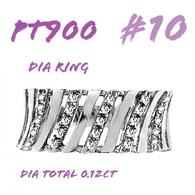 PT900 ダイヤモンドリング 0.12CT RADR-6588DI-P #10