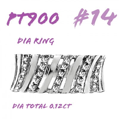 PT900 ダイヤモンドリング 0.12CT RADR-6588DI-P #14