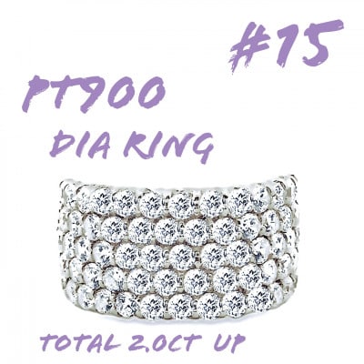 PT900 ダイヤモンドリング 2.0CT RADR4654DI-P #15
