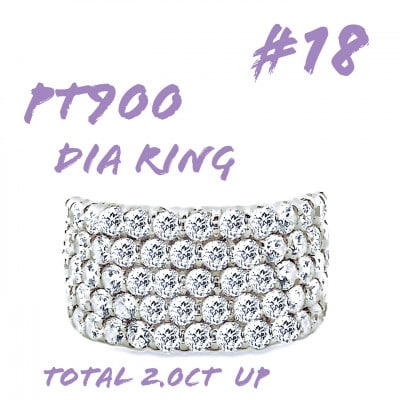 PT900 ダイヤモンドリング 2.0CT RADR4654DI-P #18
