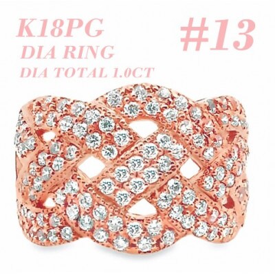 K18PG DIA RING 1.0CT 1本 RAAT-20DI-R #13