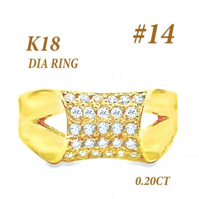 K18 ダイヤモンドリング 0.2CT RADR-6756DI-Y #14