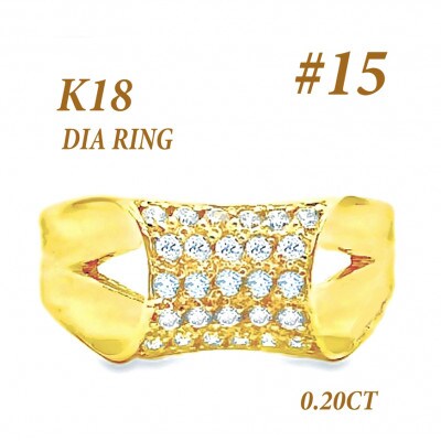 K18 ダイヤモンドリング 0.2CT RADR-6756DI-Y #15