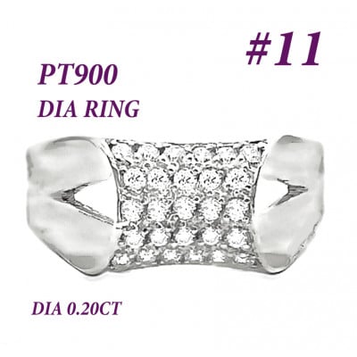 PT900 ダイヤモンドリング 0.2CT RADR-6756DI-P #11